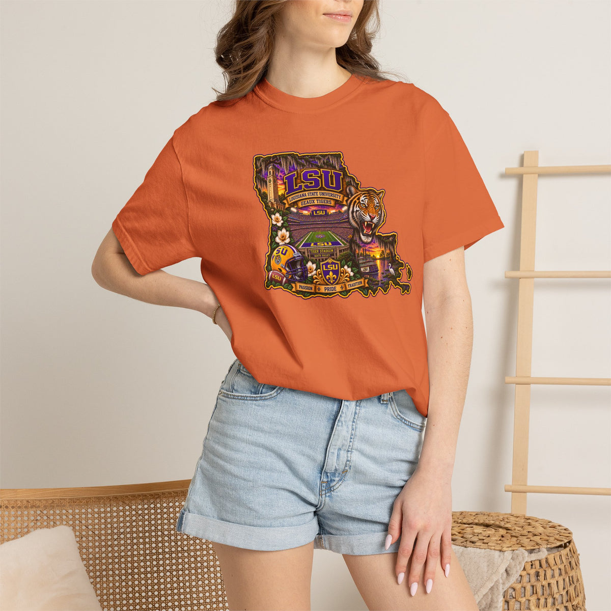 Retro Arcade Tee — Vintage Game Console Louisiana T-Shirt\