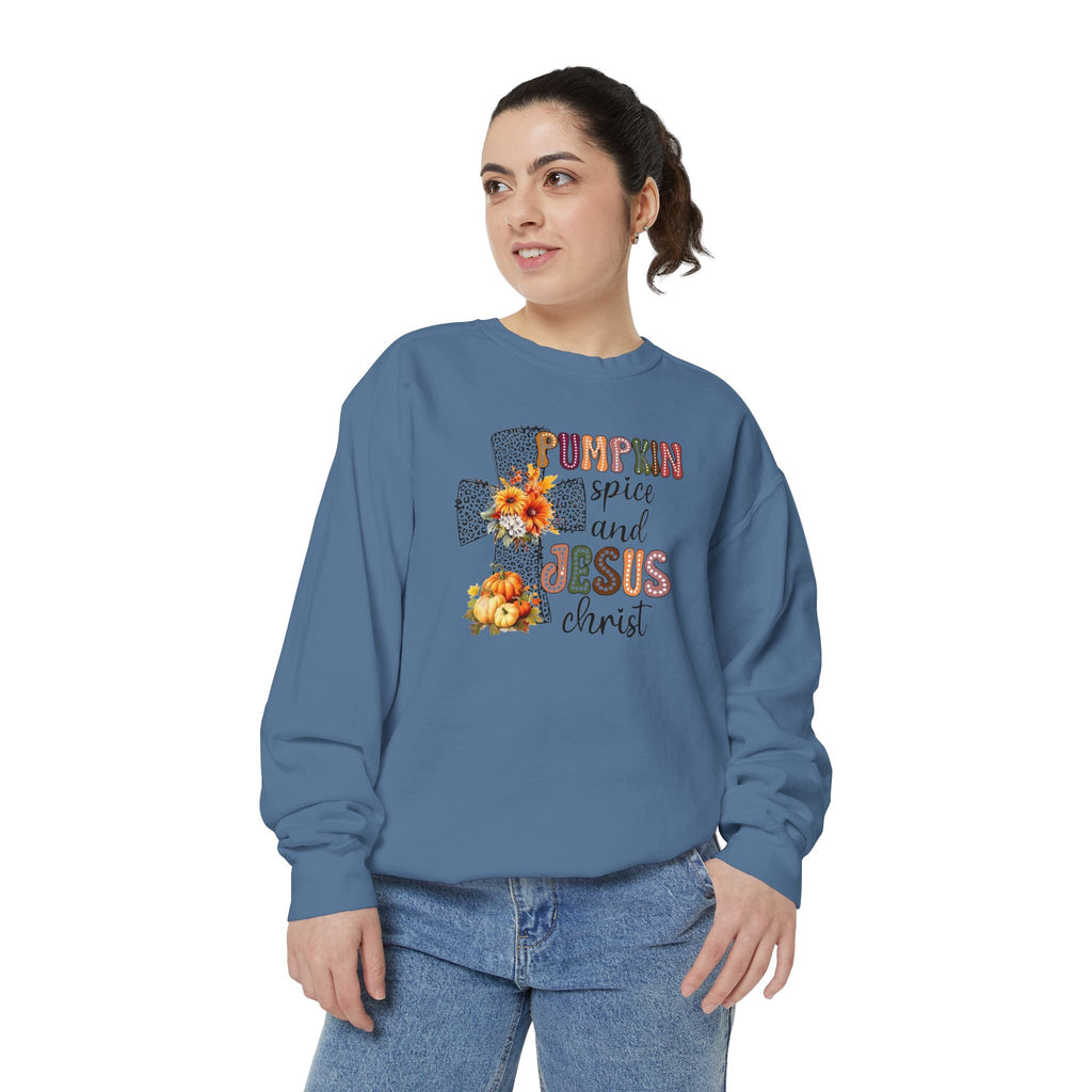 Fall Pumpkin Spice and Jesus Sweatshirt