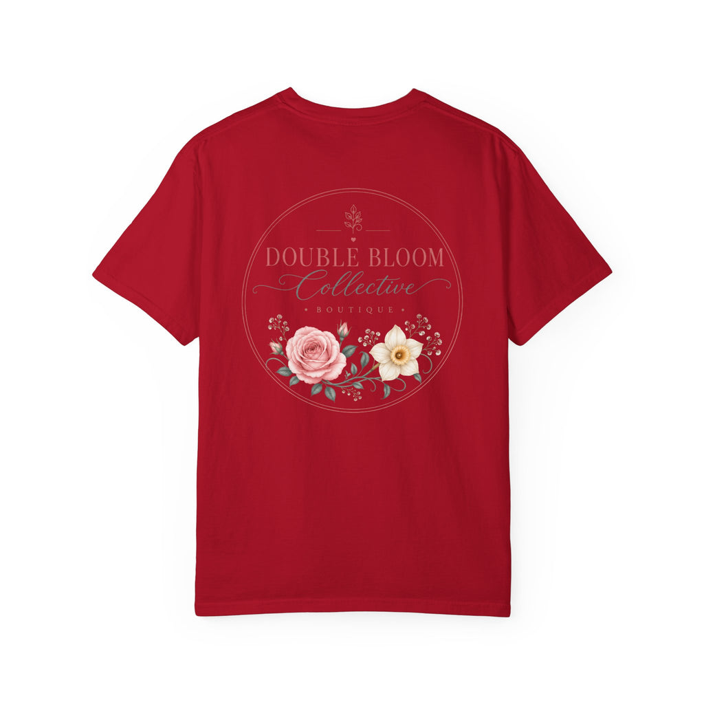 Double Bloom Signature Floral Comfort Colors Tee