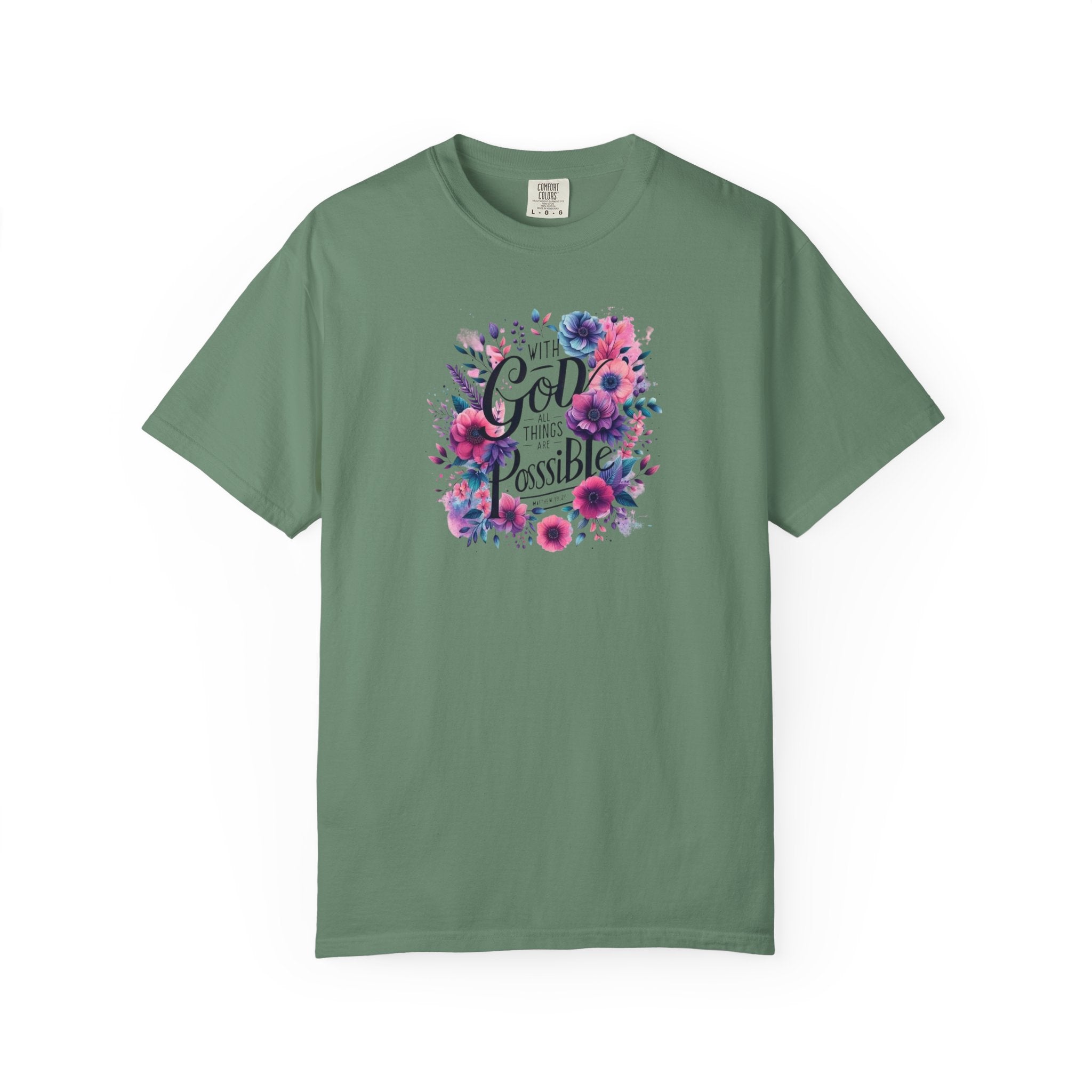 God Is Possible Floral T-Shirt