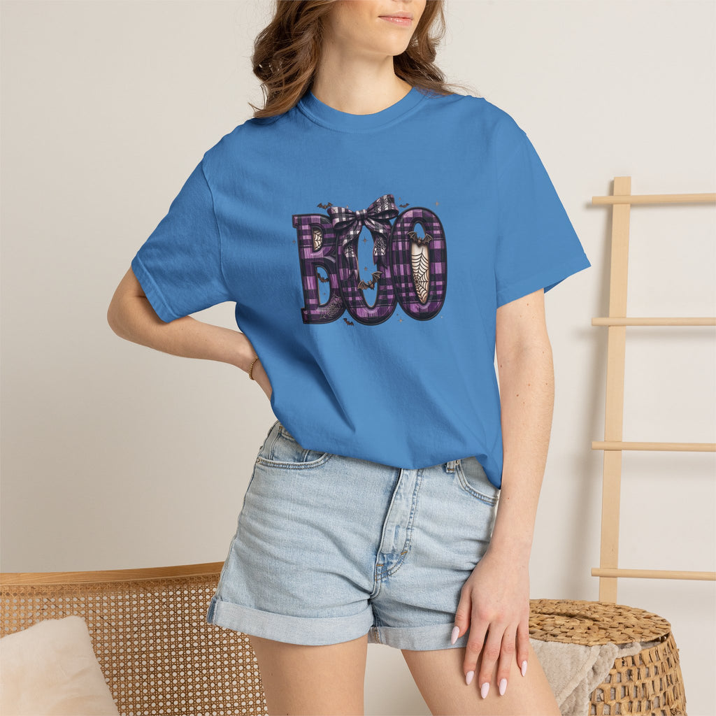 Halloween 'BOO' Plaid T-Shirt