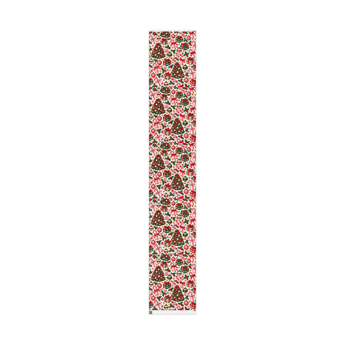 Peppermint & Pretty Bows | Vintage Christmas Wrapping Paper