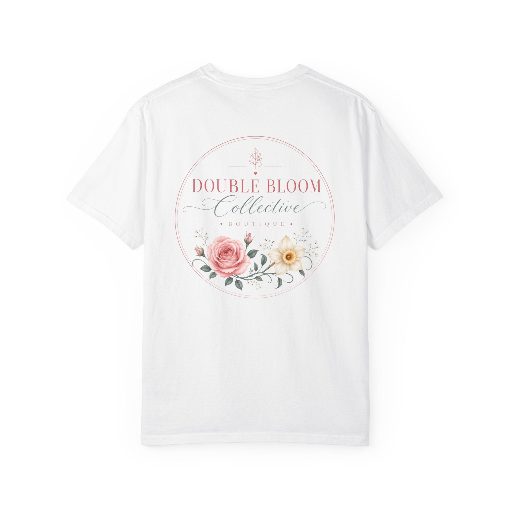 Unisex Garment-Dyed T-shirt ‘Double Bloom Collective’