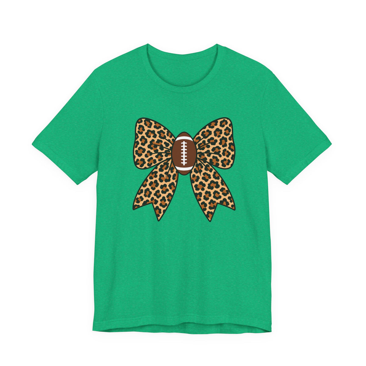 Leopard Football Bow Tee