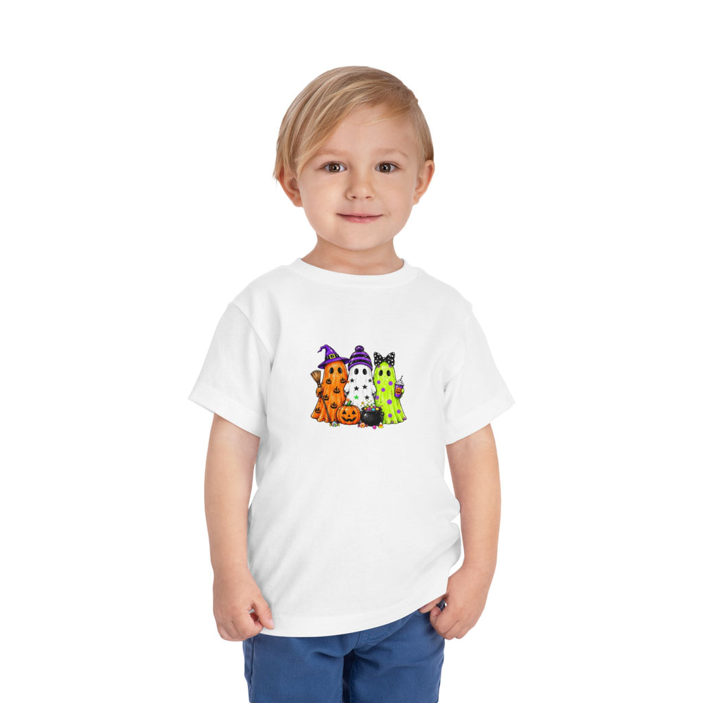 Toddler Halloween Ghosts Short Sleeve Tee