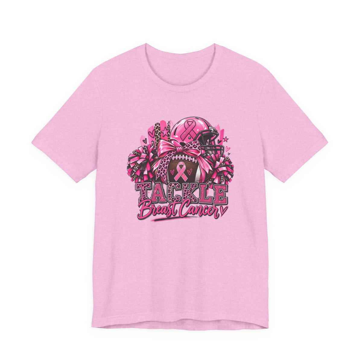 Tackle Breast Cancer Football T-Shirt