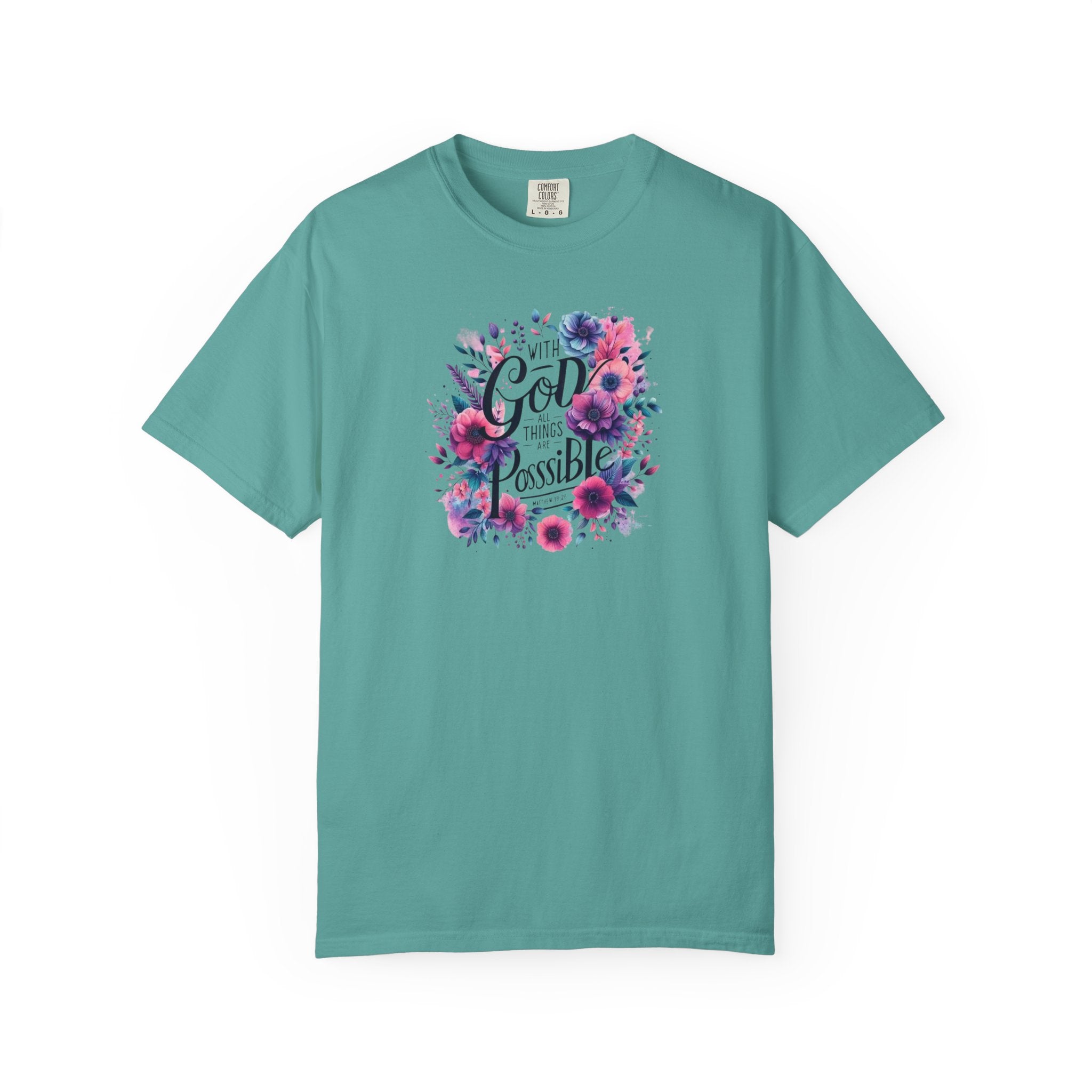 God Is Possible Floral T-Shirt