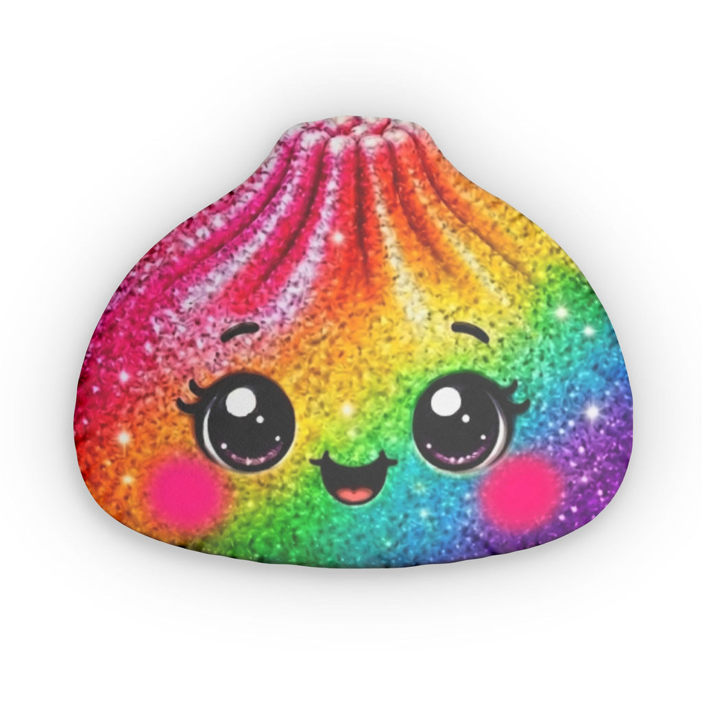 Cute Sparkle Rainbow Dumpling Shaped Pillow
