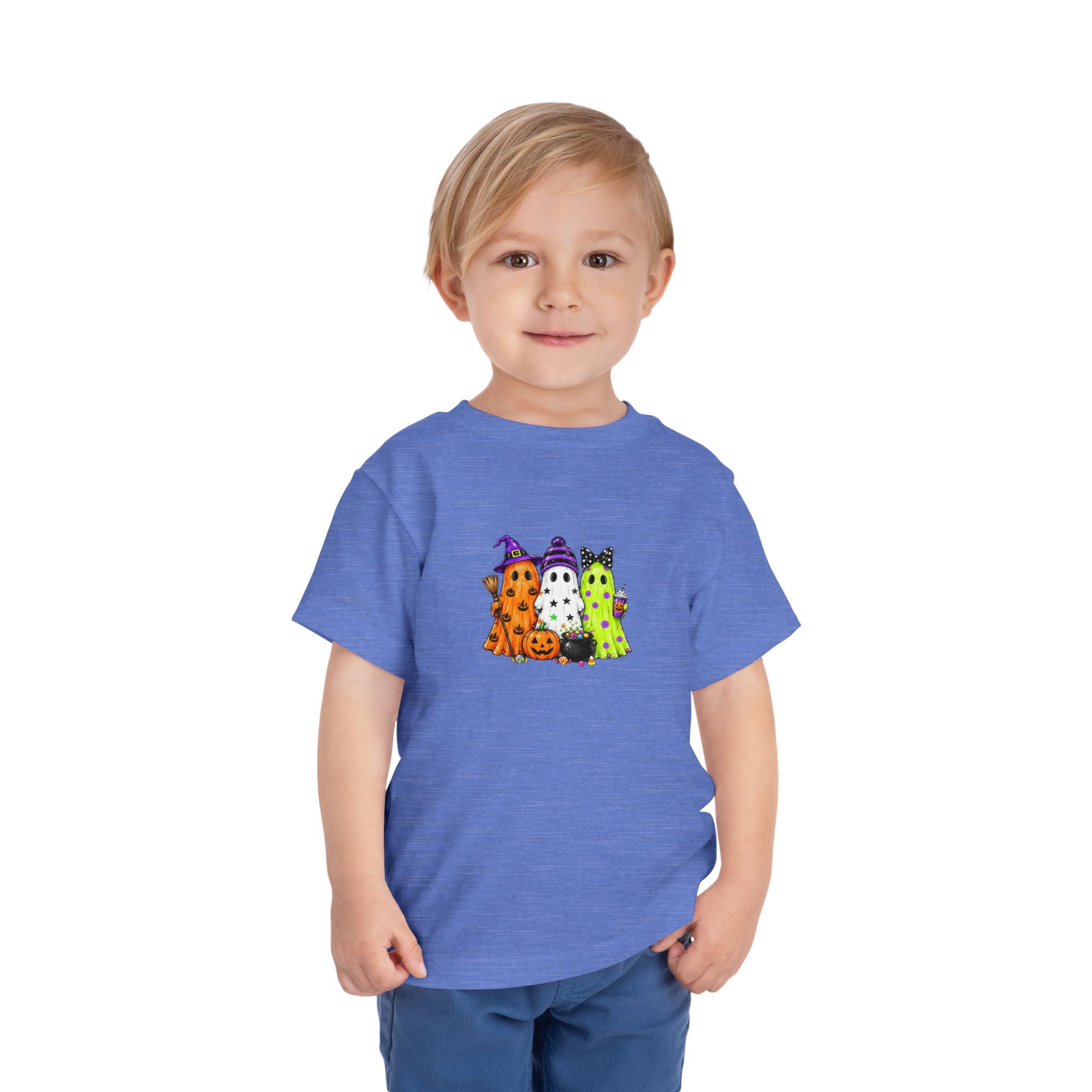Toddler Halloween Ghosts Short Sleeve Tee