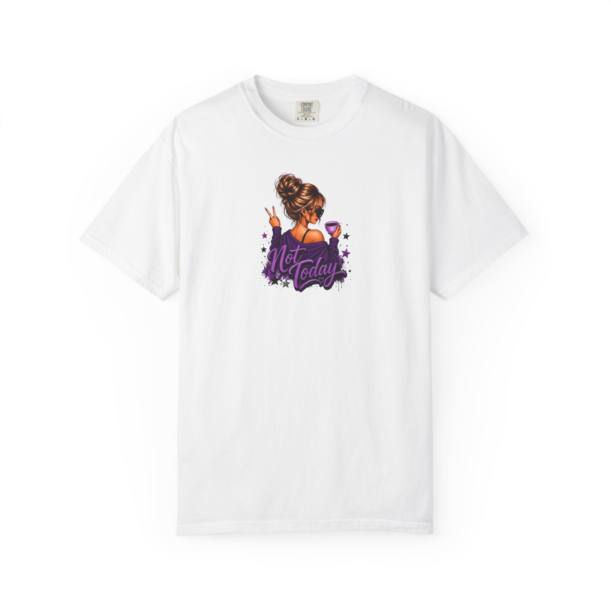 'Not Today' Purple Illustration T-Shirt