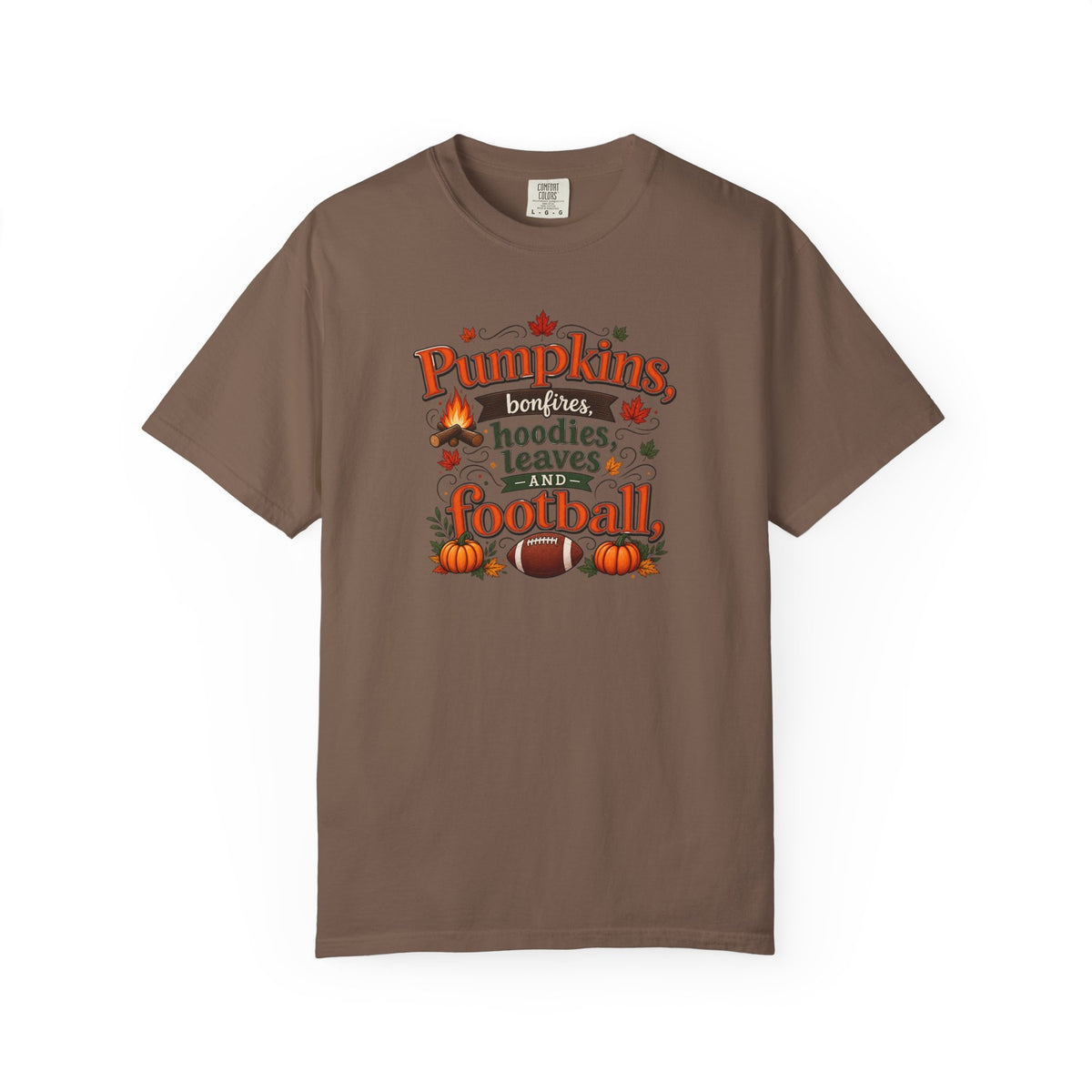 Fall Pumpkins Hoodies Leaves Football T‑Shirt