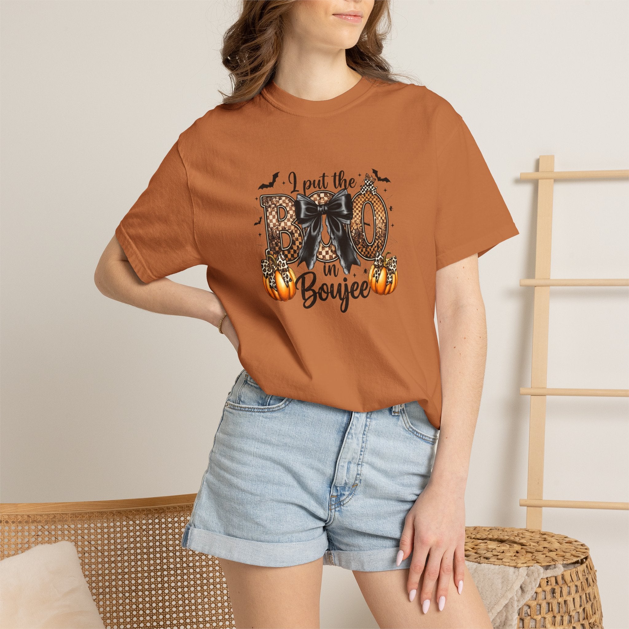 Halloween Boo in Boujee T-Shirt — Cute Spooky Pumpkin Graphic Tee