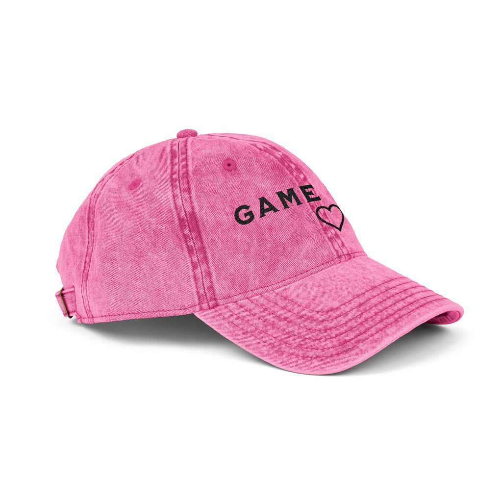Game Day Heart Vintage Cap
