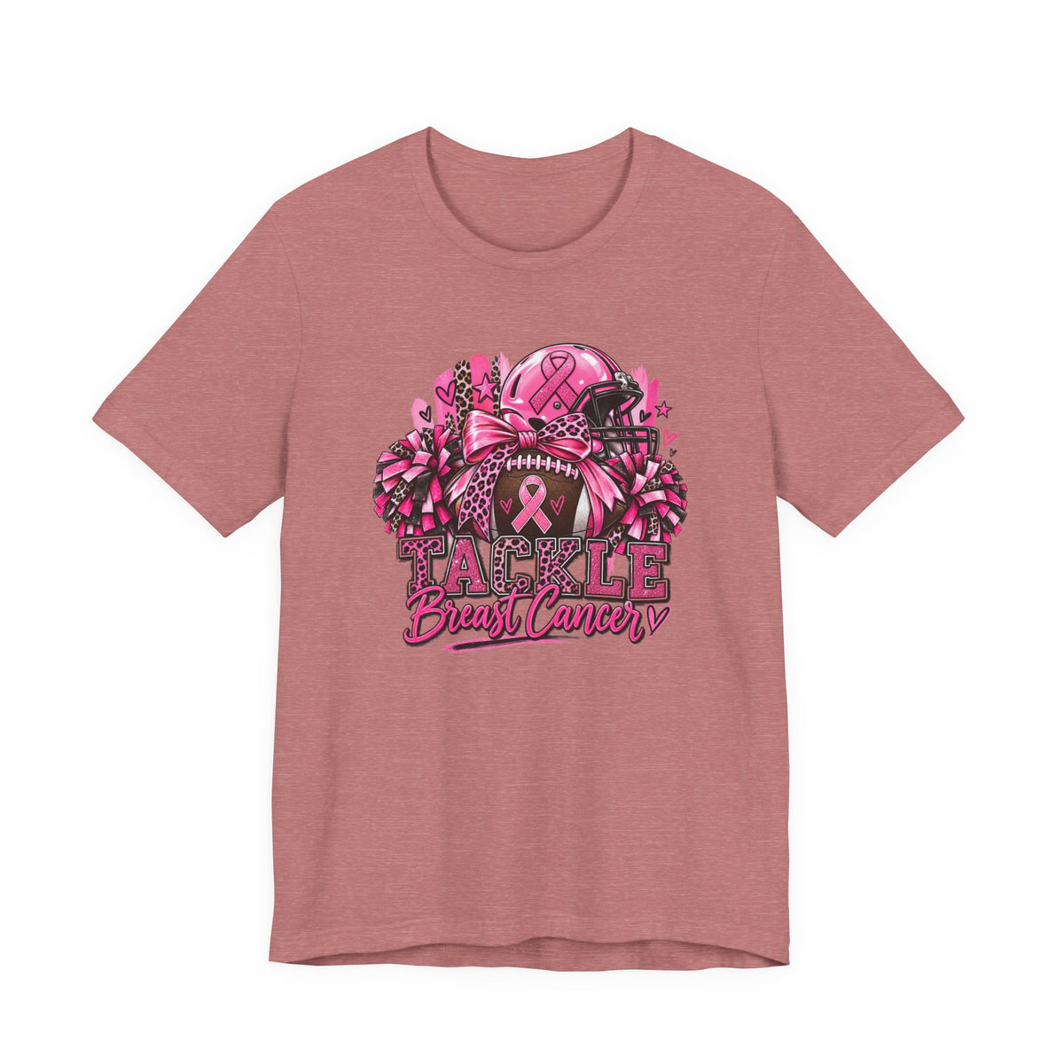 Tackle Breast Cancer Football T-Shirt