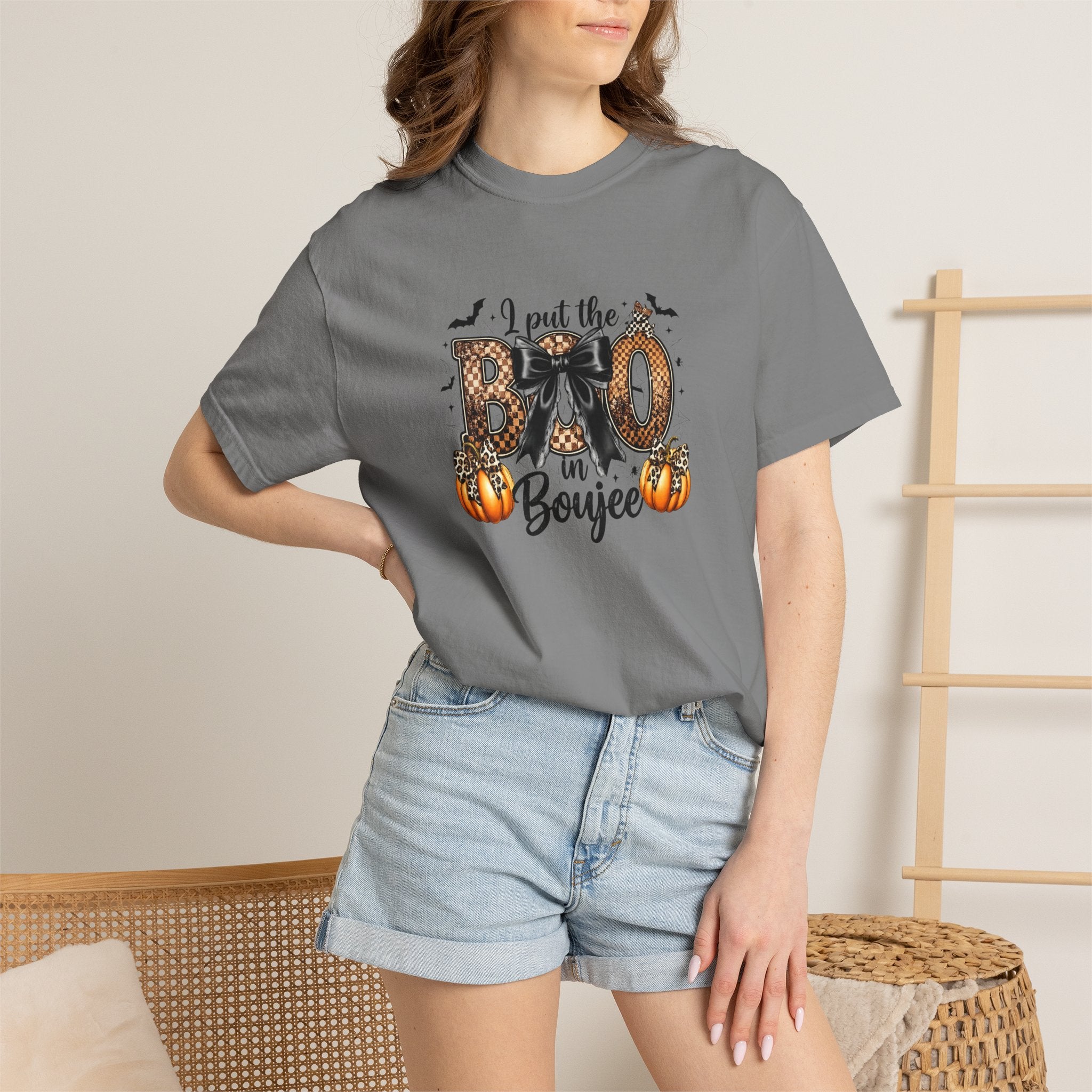 Halloween Boo in Boujee T-Shirt — Cute Spooky Pumpkin Graphic Tee
