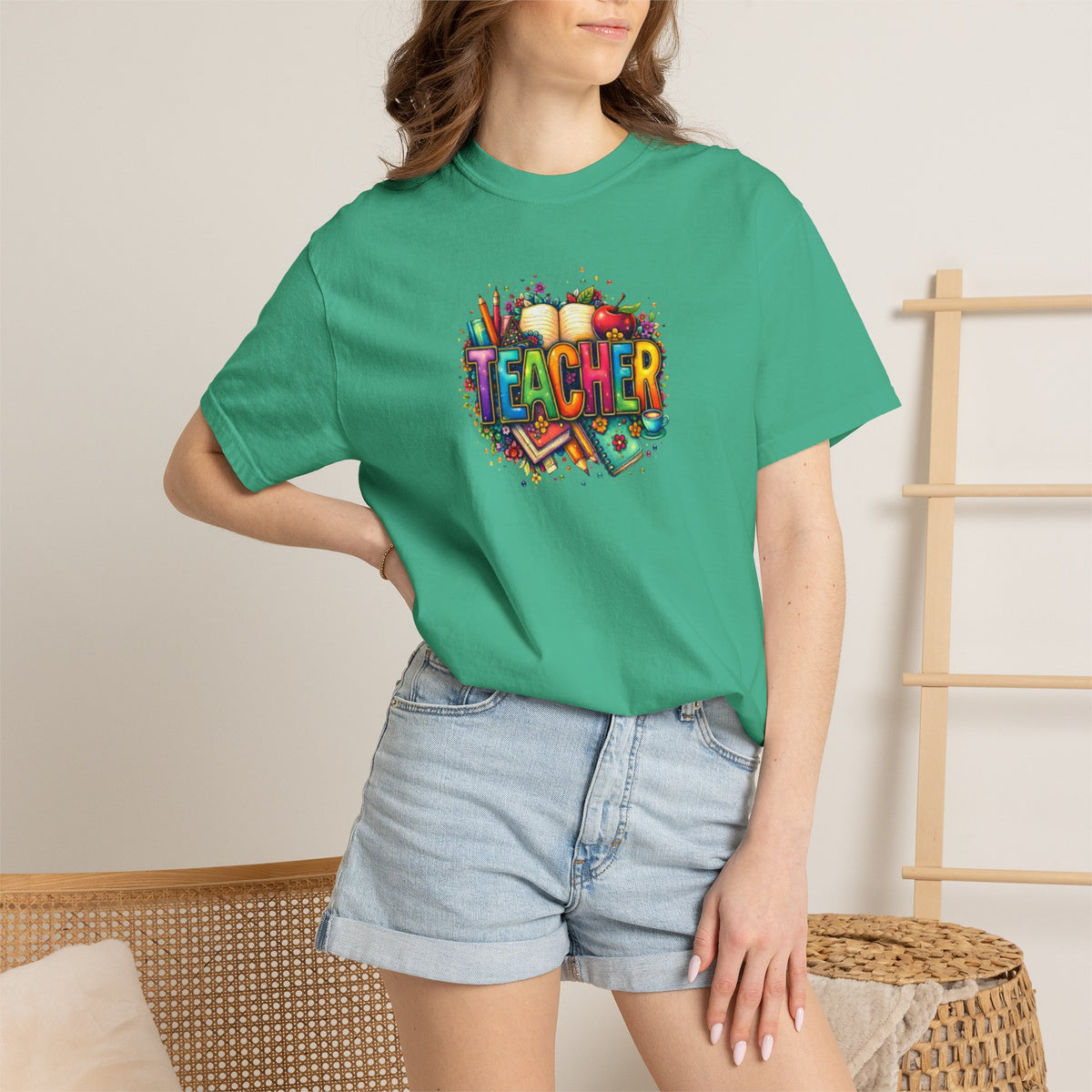 Teacher Colorful Classroom Graphic T-Shirt