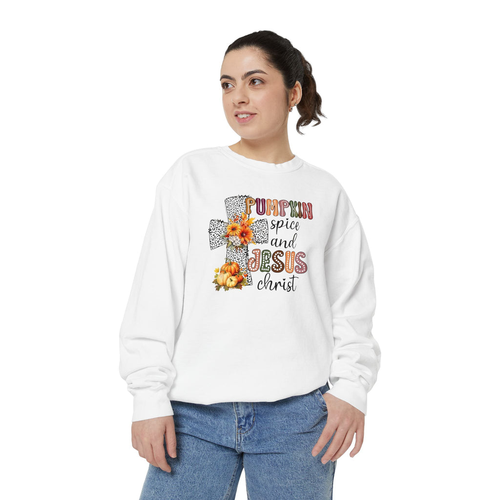 Fall Pumpkin Spice and Jesus Sweatshirt