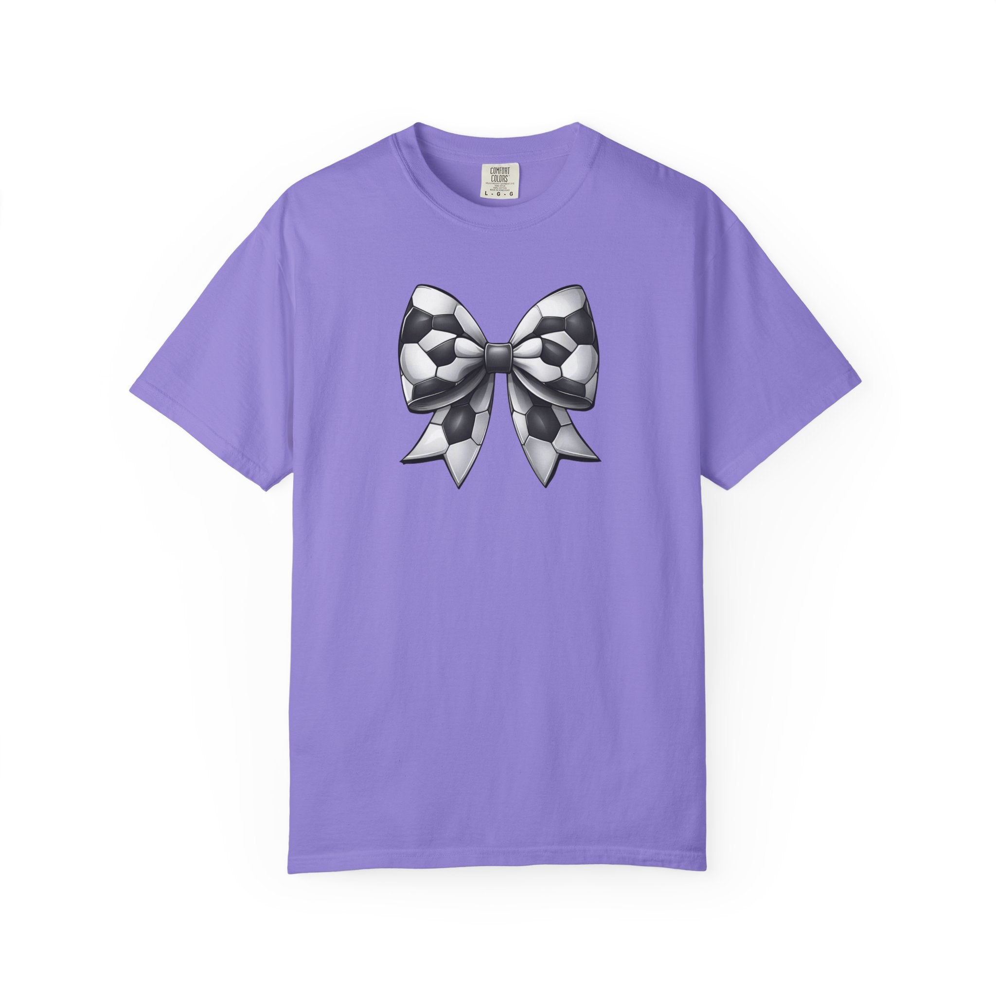 Checkerboard Bow T-Shirt — Monochrome Vintage Ribbon Graphic