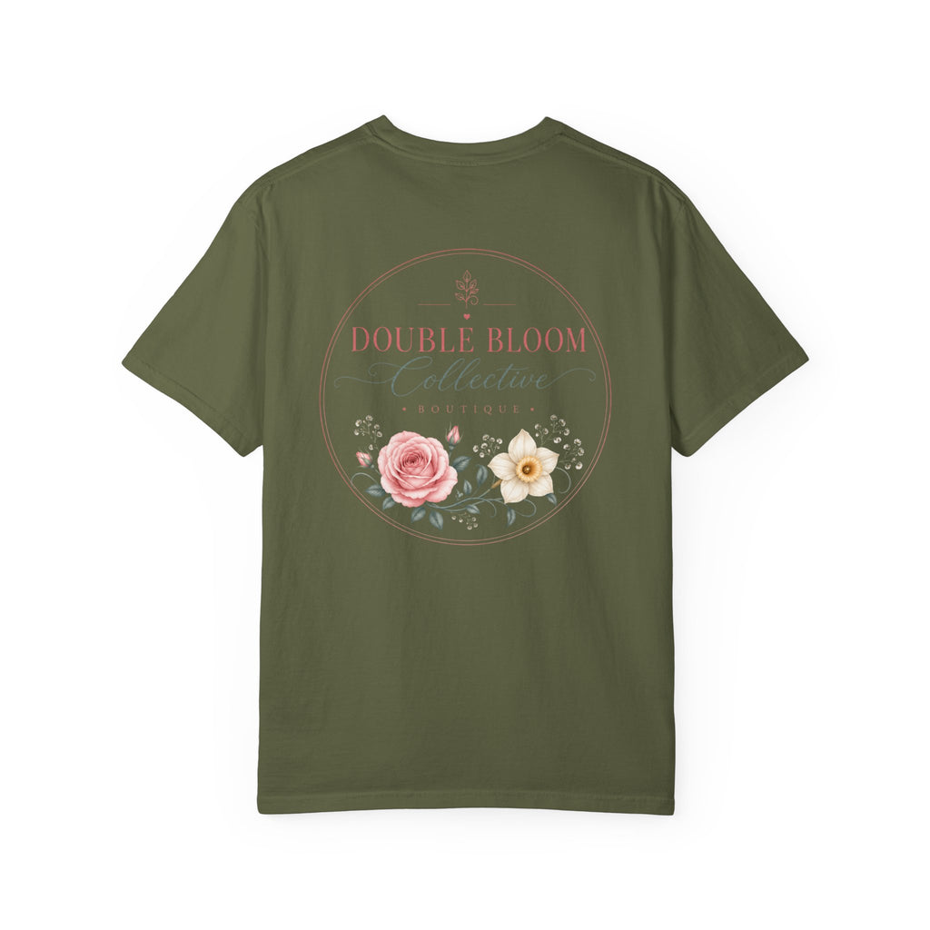 Double Bloom Signature Floral Comfort Colors Tee