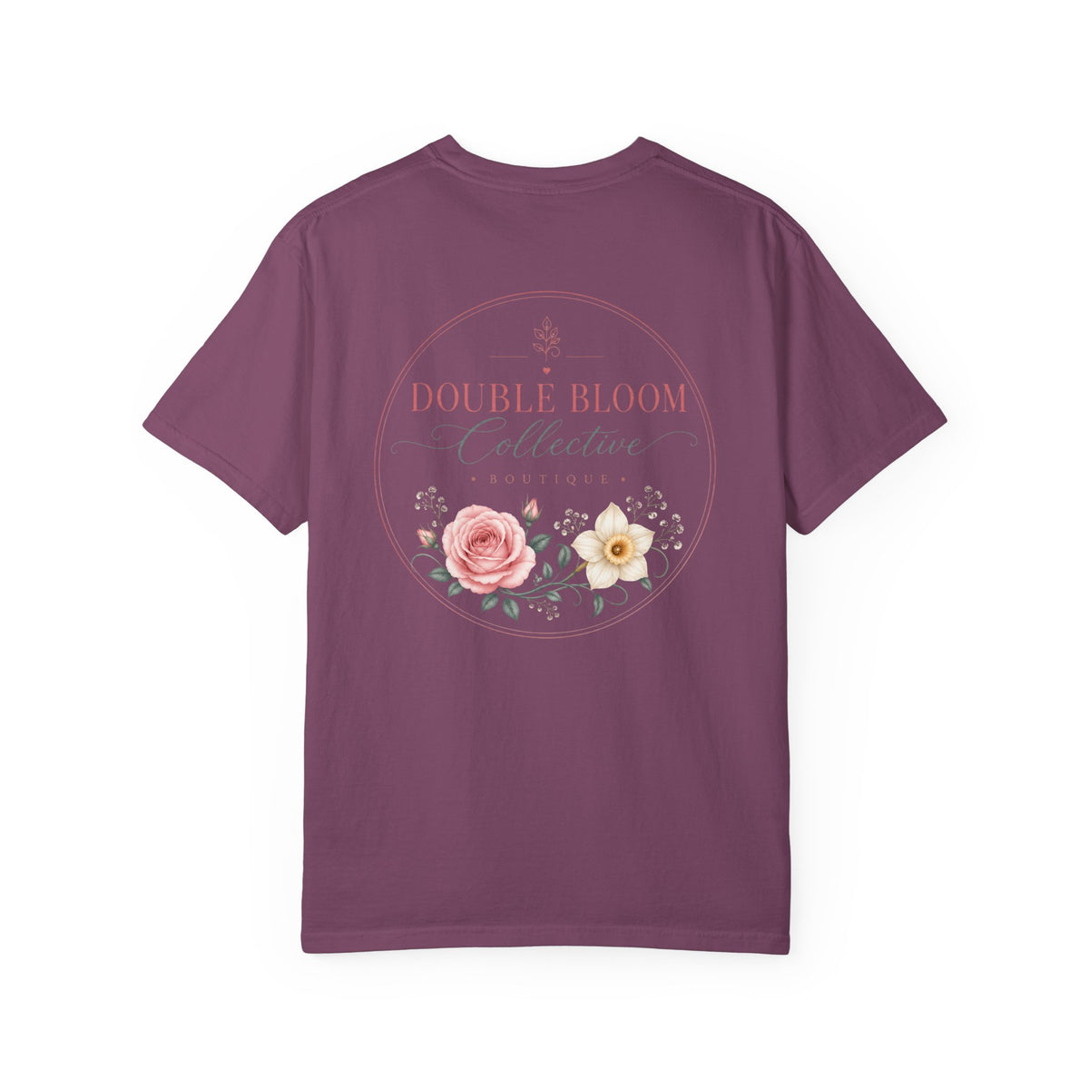 Double Bloom Signature Floral Comfort Colors Tee