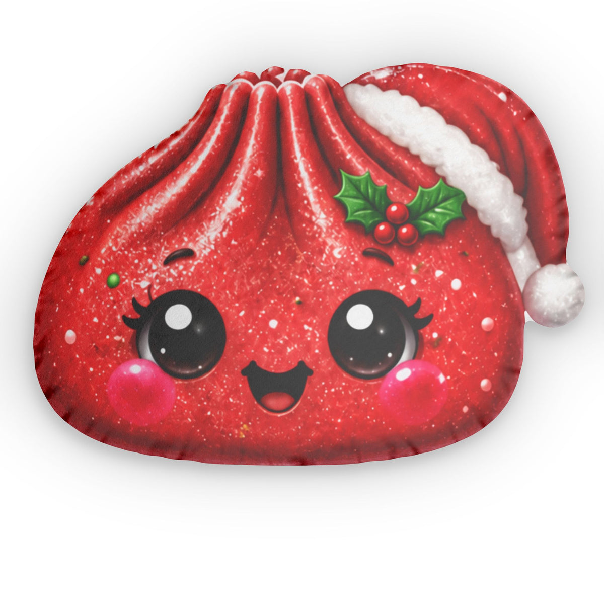 Kawaii Christmas Ornament Plush Pillow