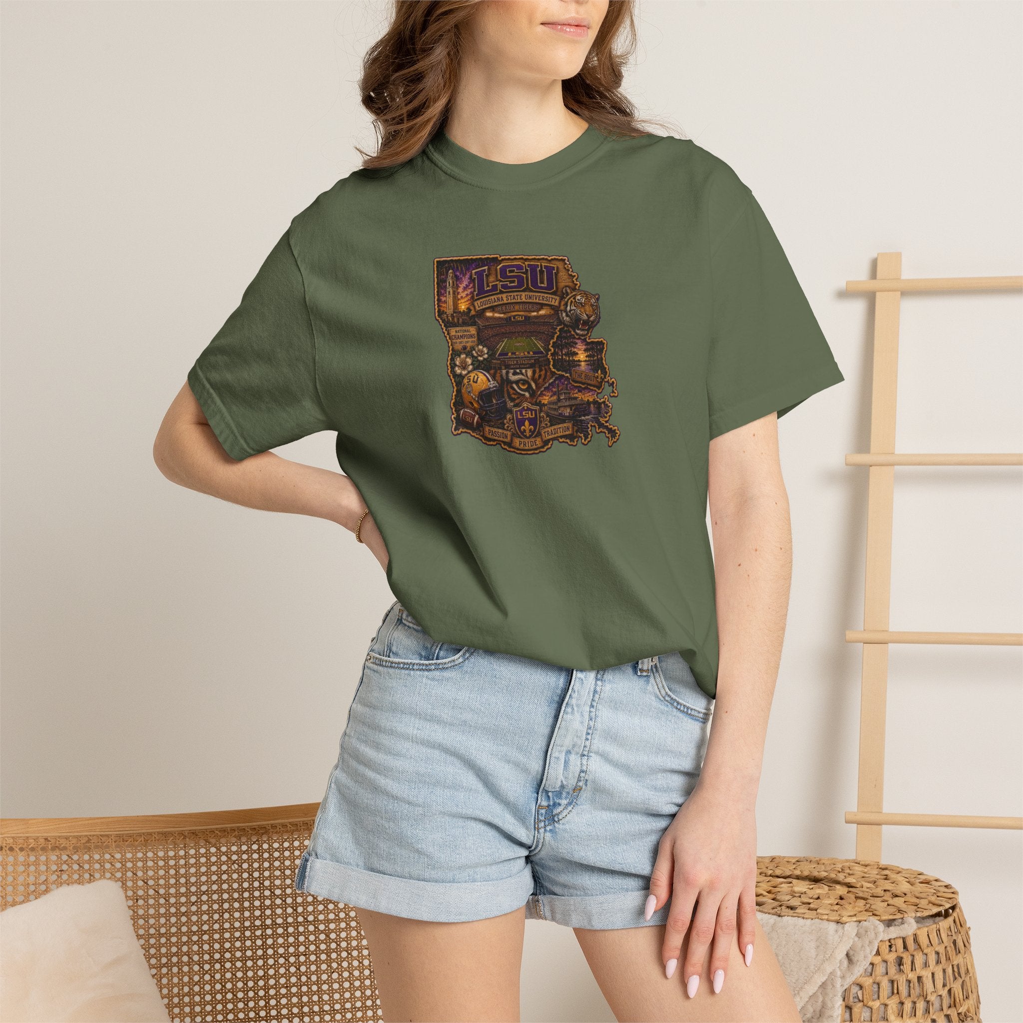 Retro Arcade Tee — Vintage Game Console Louisiana T-Shirt\