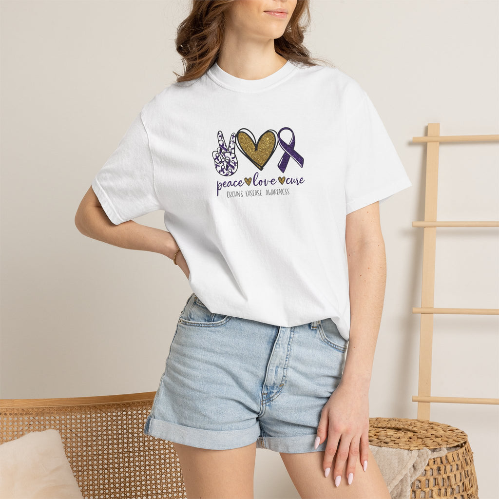 Peace Love Crohn's Awareness T-Shirt
