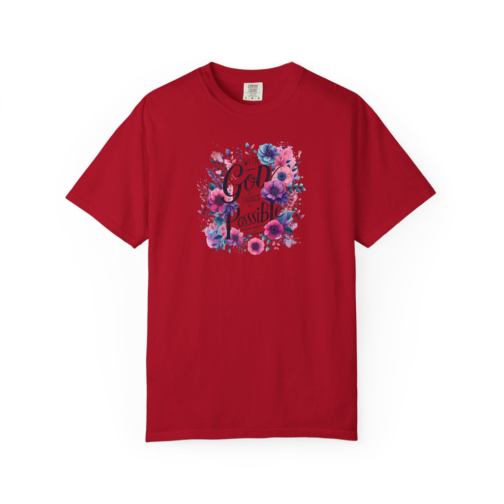 God Is Possible Floral T-Shirt