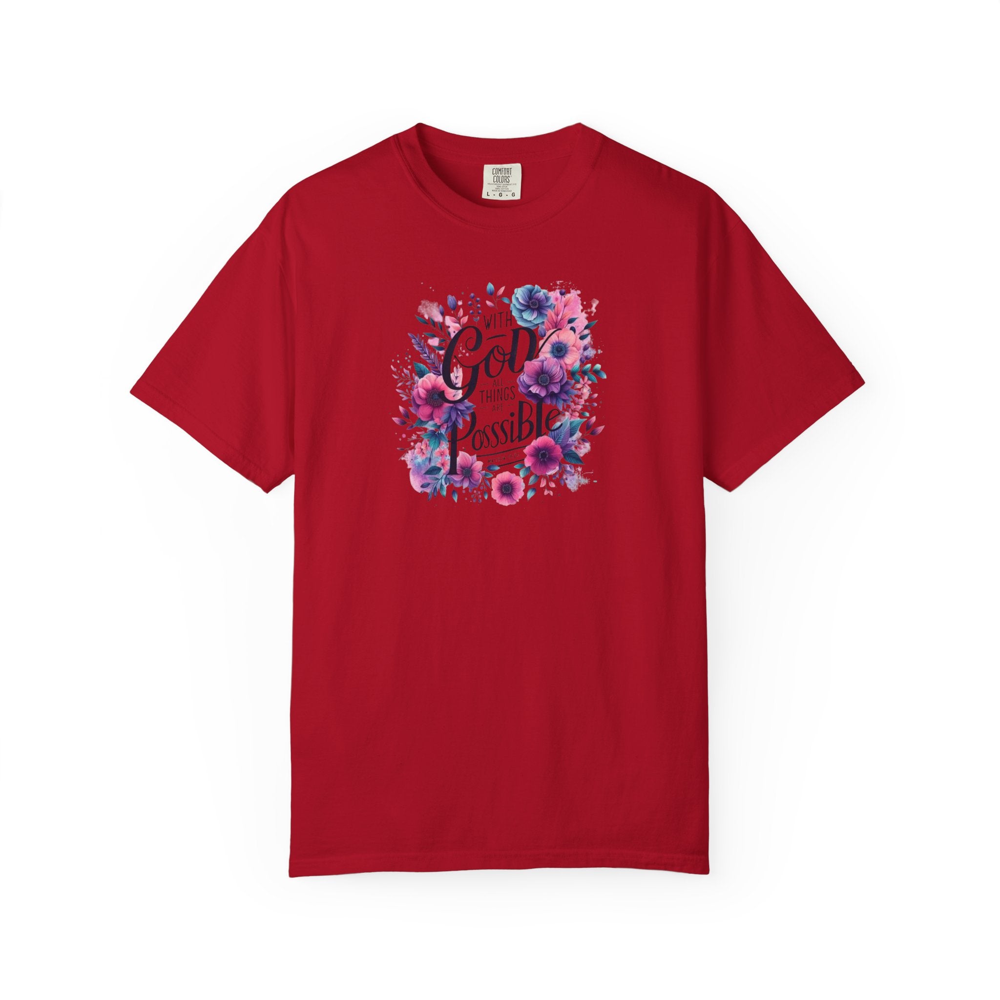 God Is Possible Floral T-Shirt