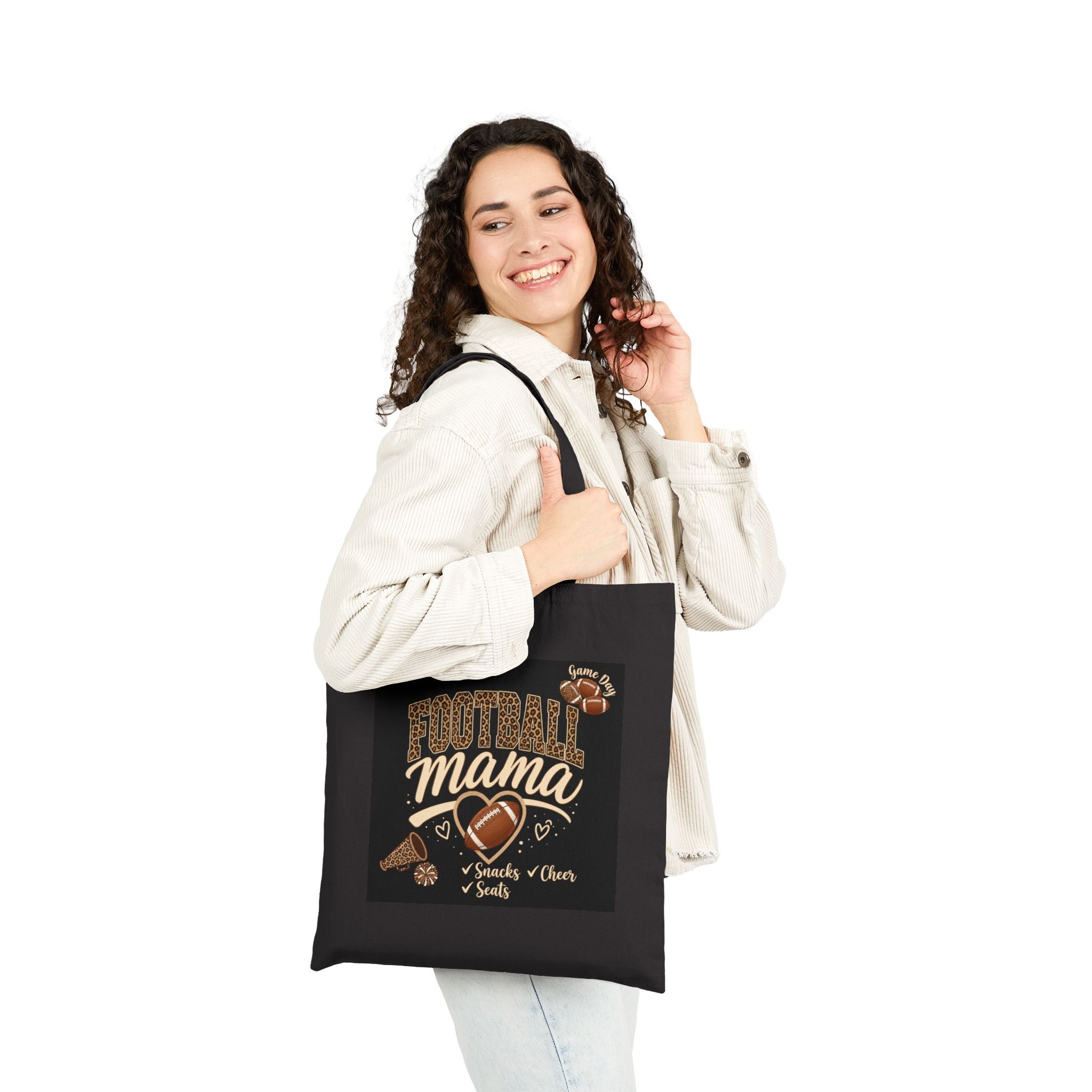 Tote — Football Mama Canvas Tote Bag