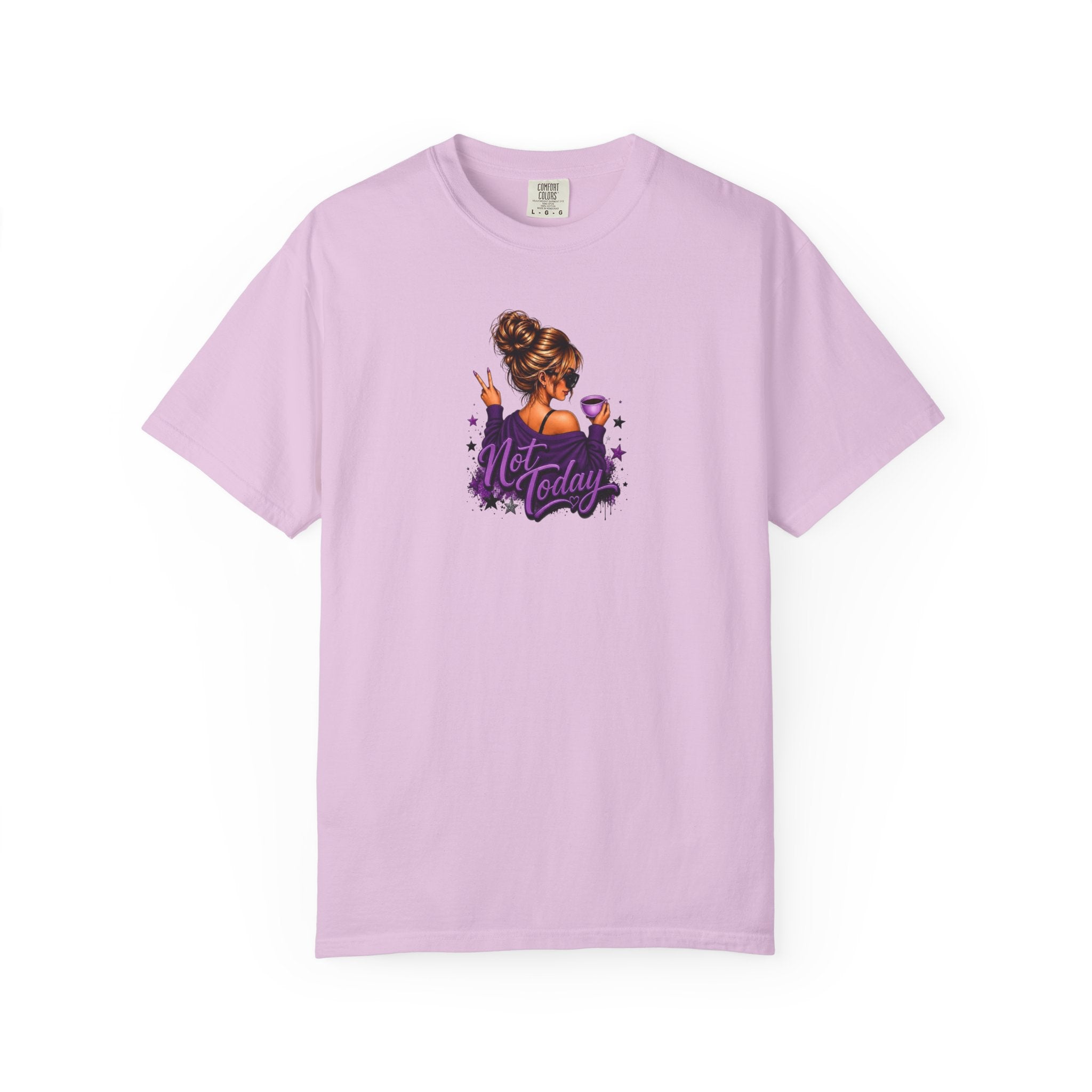 'Not Today' Purple Illustration T-Shirt