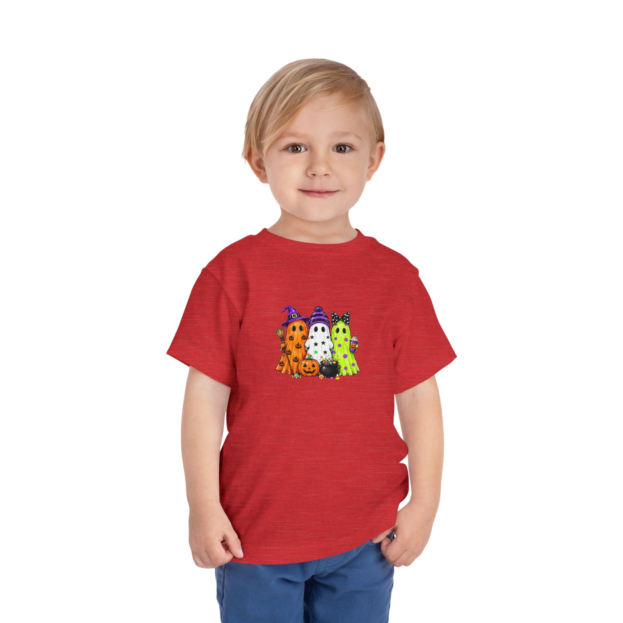 Toddler Halloween Ghosts Short Sleeve Tee