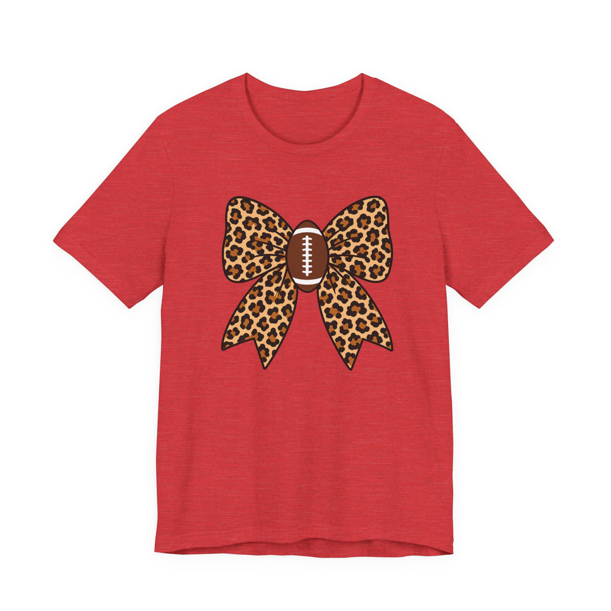 Leopard Football Bow Tee