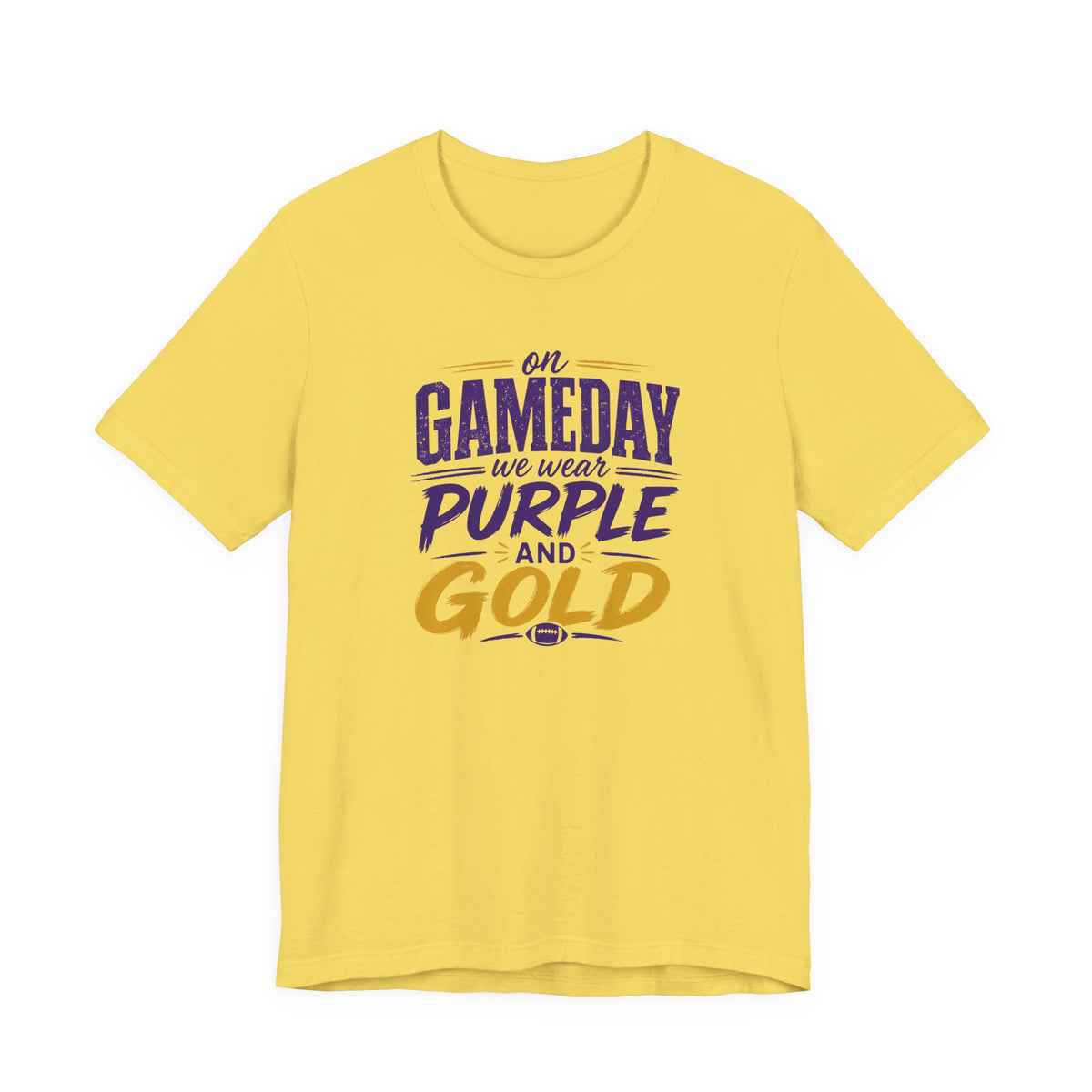 On Gameday We Wear Purple and Gold Football Shirt
