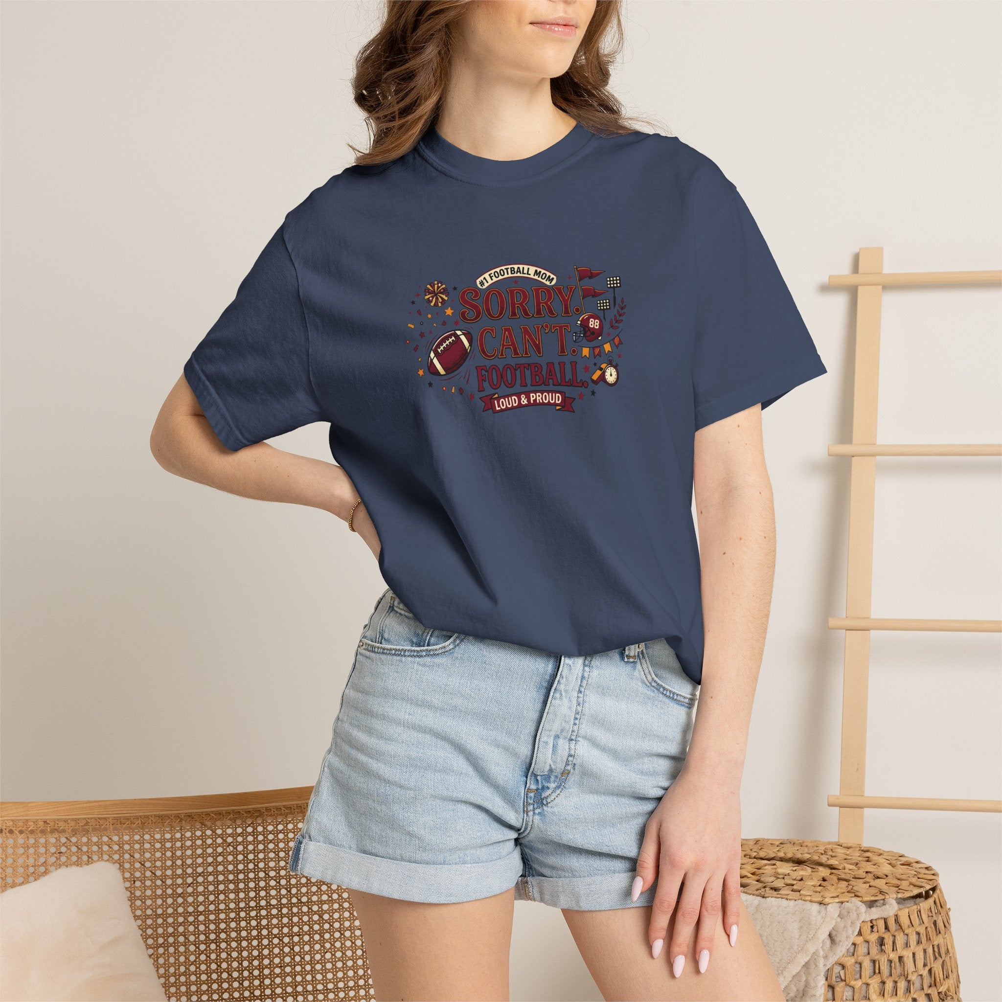 Sorry I Can't, Football T-Shirt