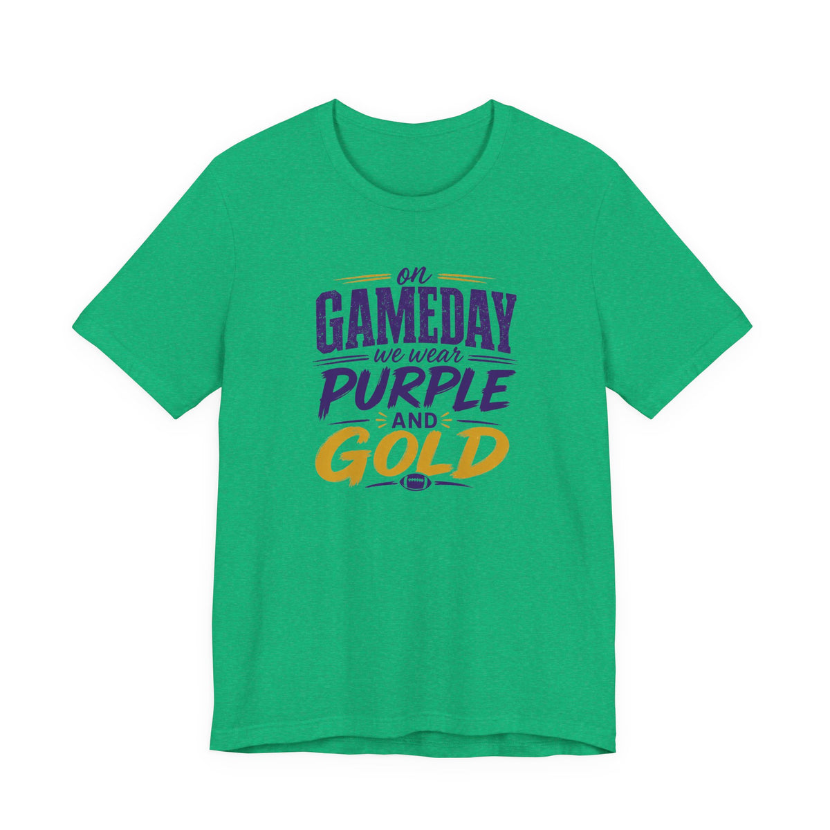 On Gameday We Wear Purple and Gold Football Shirt