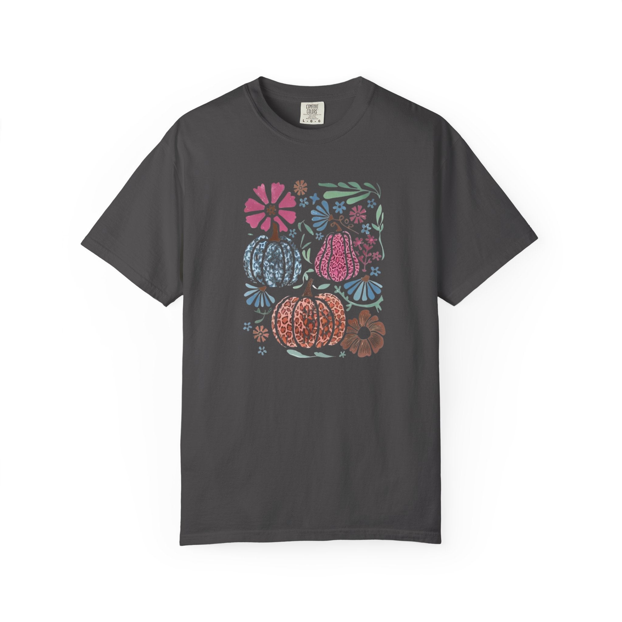 Autumn Floral Pumpkins T-Shirt