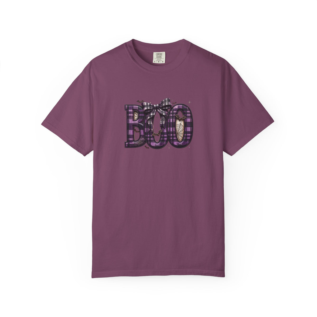 Halloween 'BOO' Plaid T-Shirt