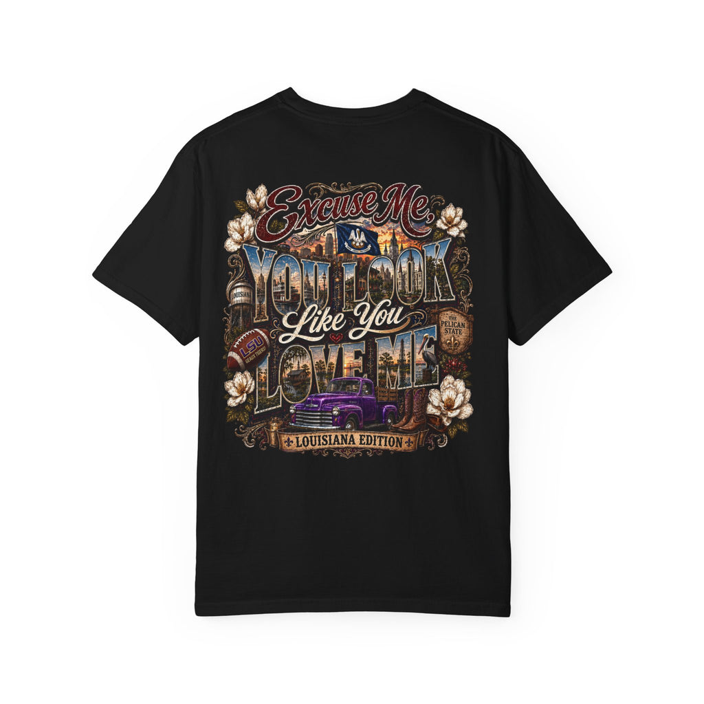 Louisiana Graphic T-Shirt — 'Excuse Me While I Love You' State Pride Tee