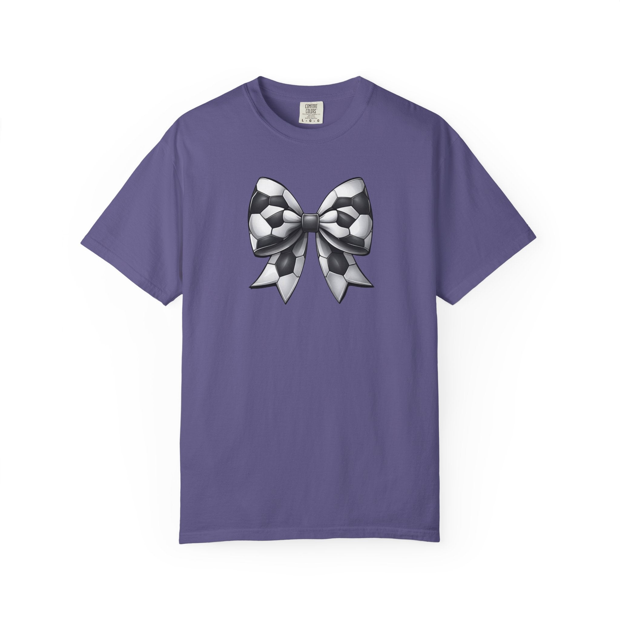 Checkerboard Bow T-Shirt — Monochrome Vintage Ribbon Graphic