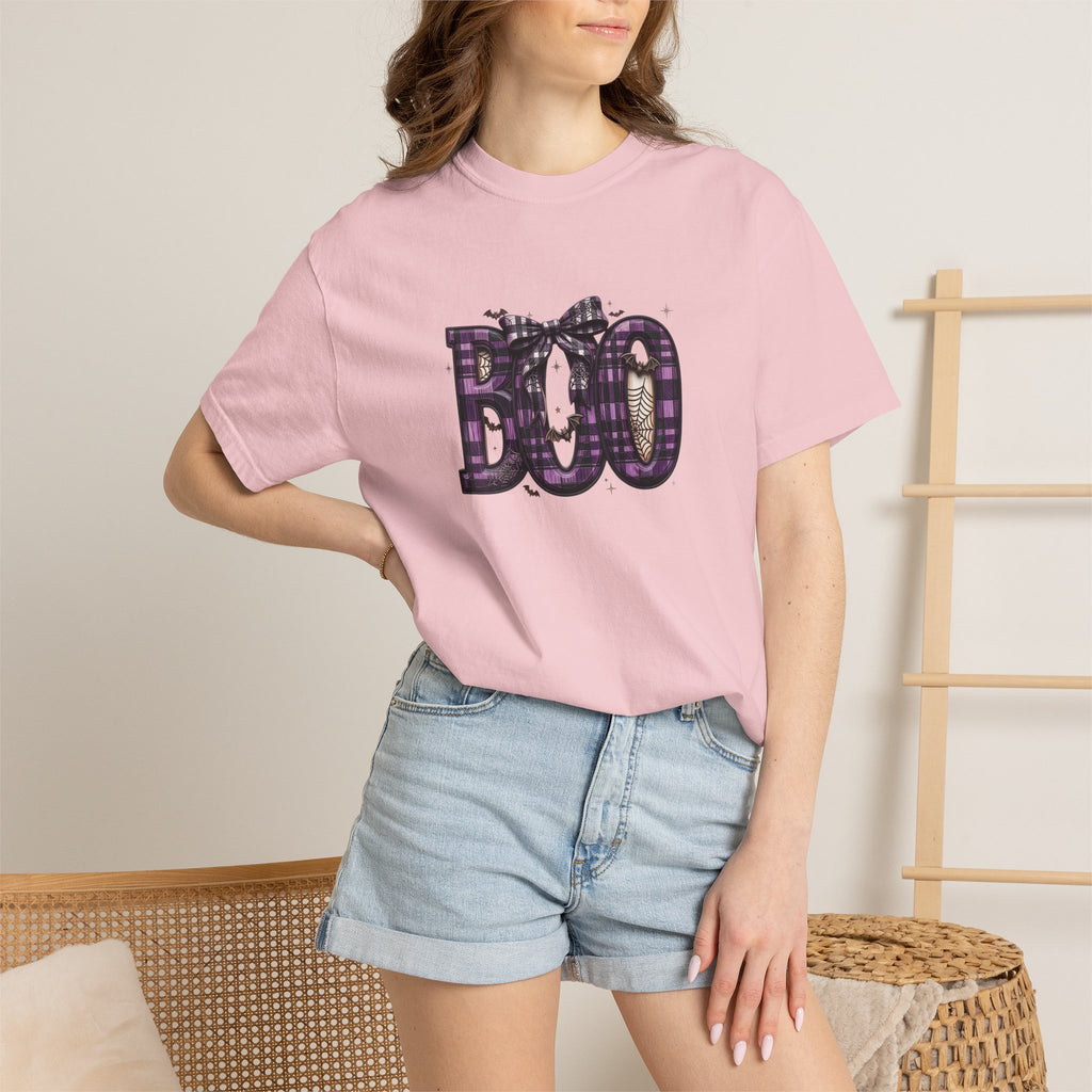 Halloween 'BOO' Plaid T-Shirt
