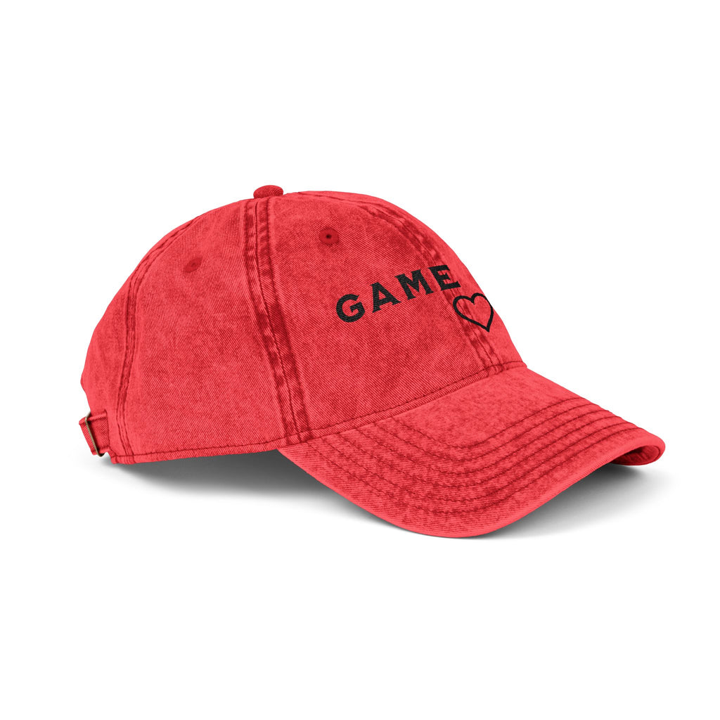 Game Day Heart Vintage Cap