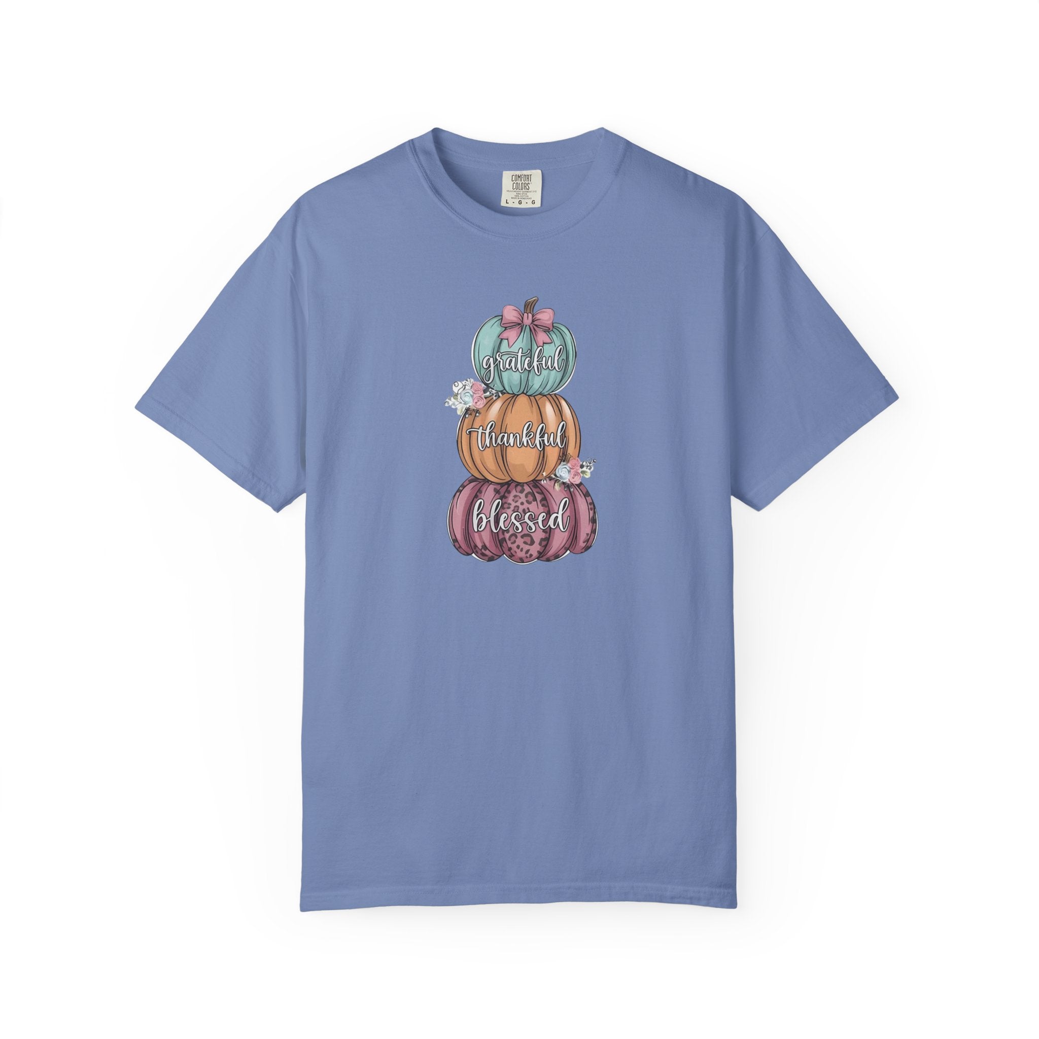 Pumpkin Stack "Grateful Thankful Blessed" T-Shirt