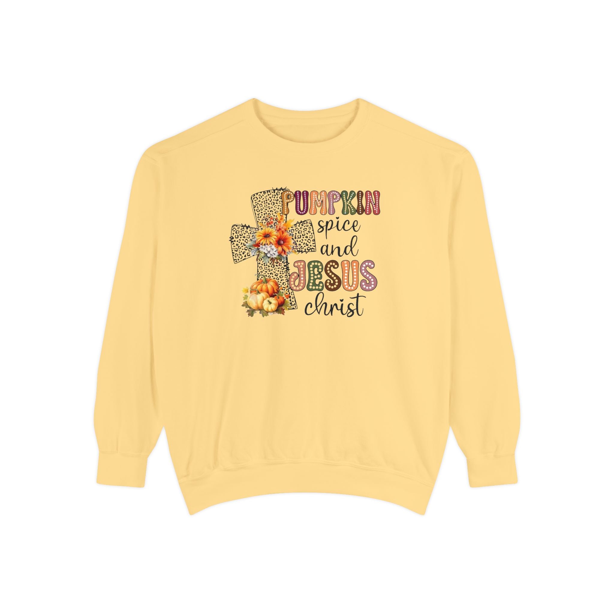Fall Pumpkin Spice and Jesus Sweatshirt