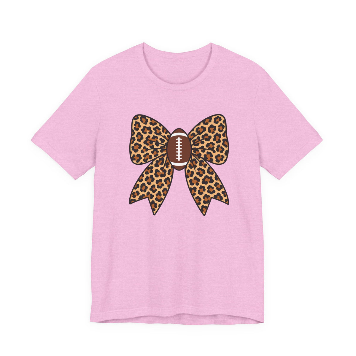 Leopard Football Bow Tee