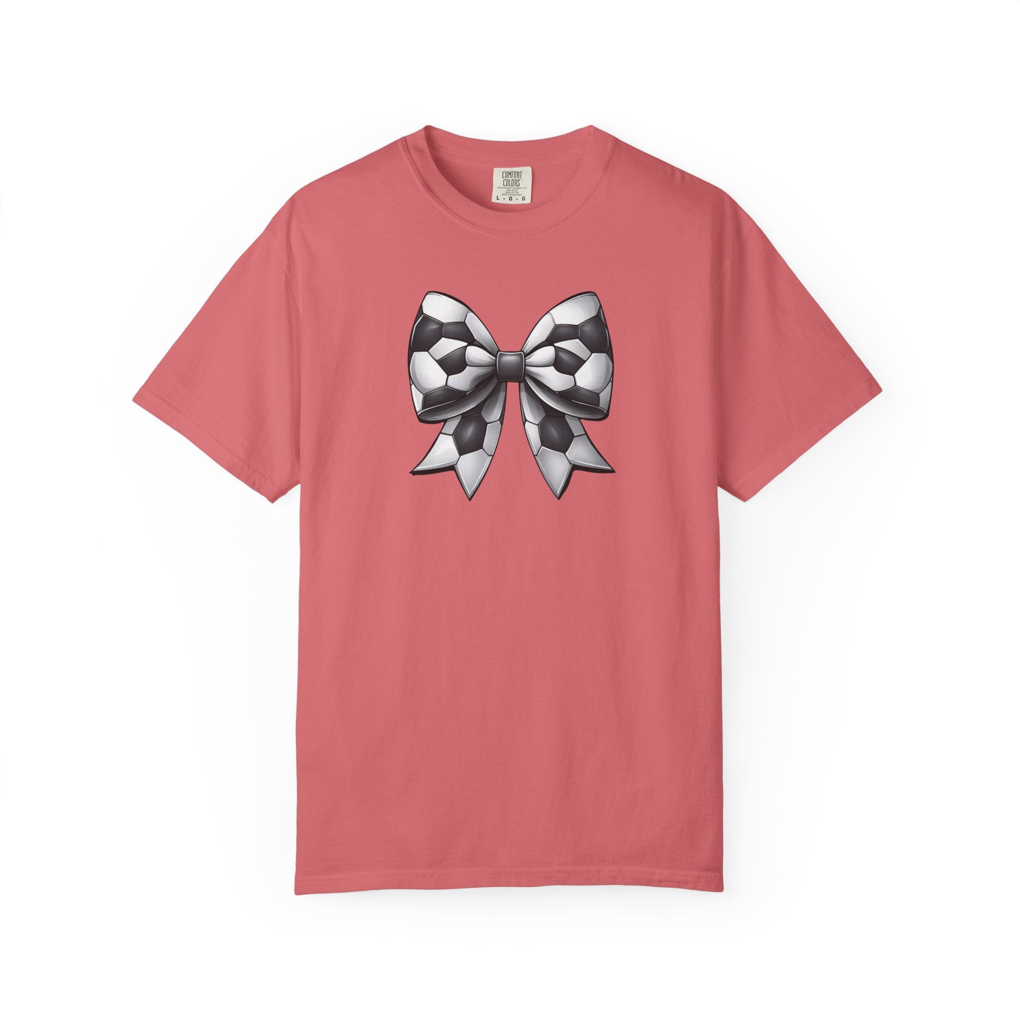 Checkerboard Bow T-Shirt — Monochrome Vintage Ribbon Graphic