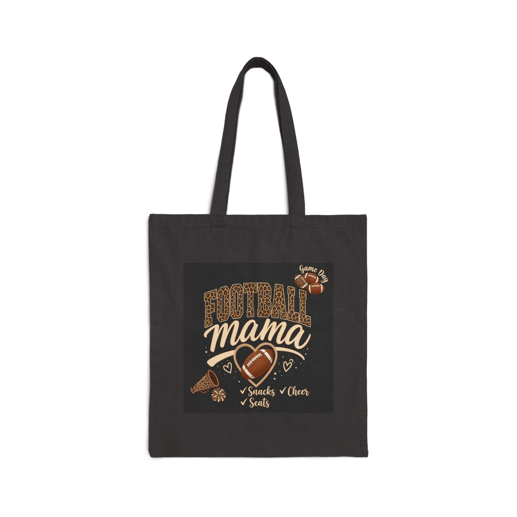 Tote — Football Mama Canvas Tote Bag