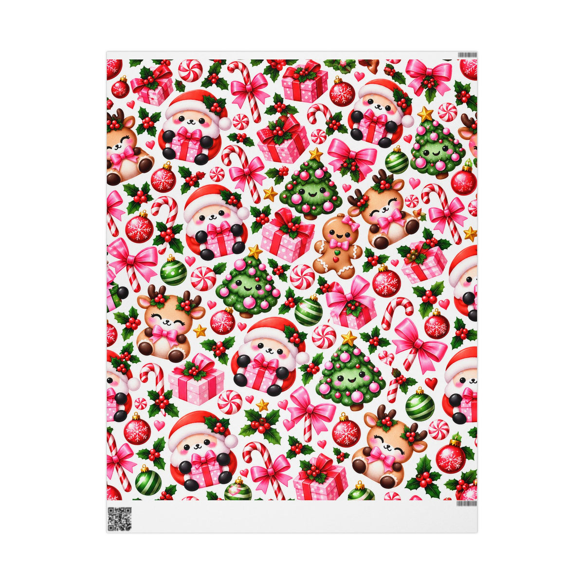 Christmas Squishies | Cute Kawaii Christmas Wrapping Paper
