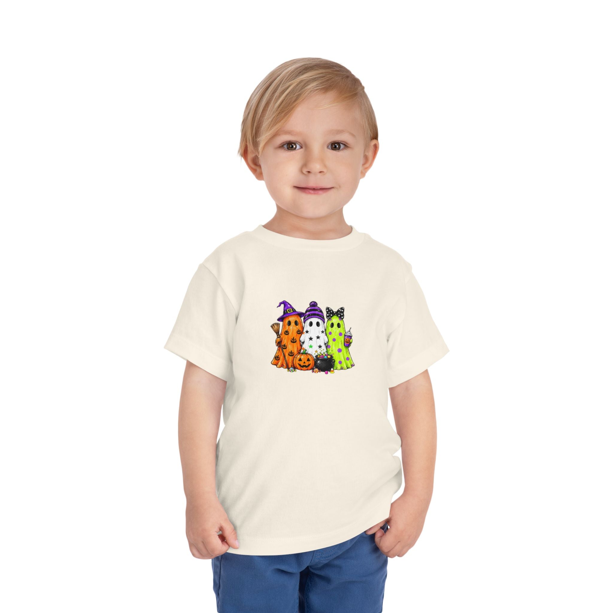 Toddler Halloween Ghosts Short Sleeve Tee