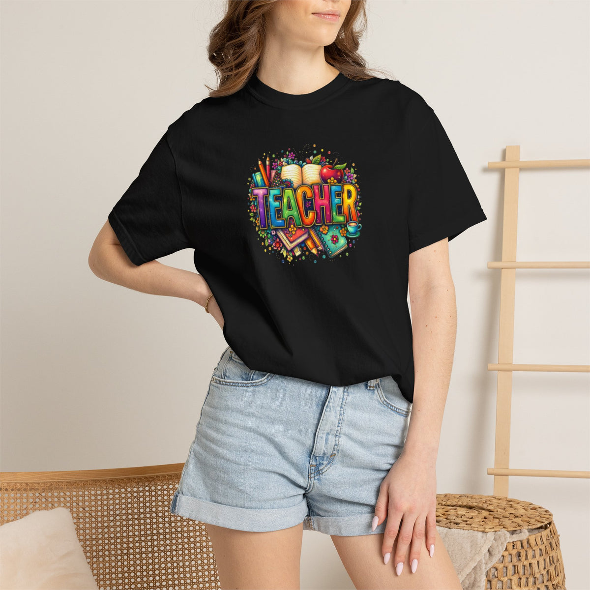 Teacher Colorful Classroom Graphic T-Shirt